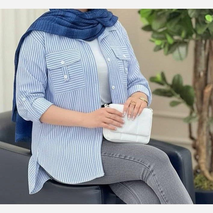 مانتو جیب صلیبی تابستانه