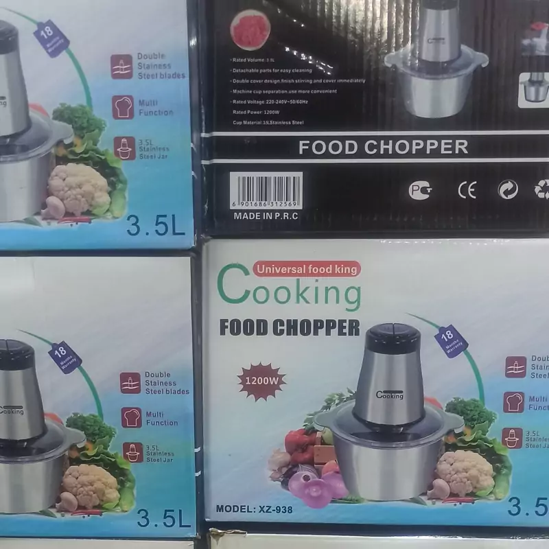 خردکن کوکینگ خردکن کاسه استیل دوسرعته 4تیغ 3نیم لیتر  1200وات650در لوازم خانگی مشهد کمالی 2919