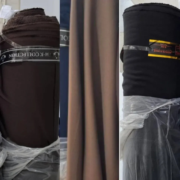 کت و شلوار زنانه مدل همتا جنس مازراتی رنگ مشکی و سورمهای و سبز سایز فری تا 46