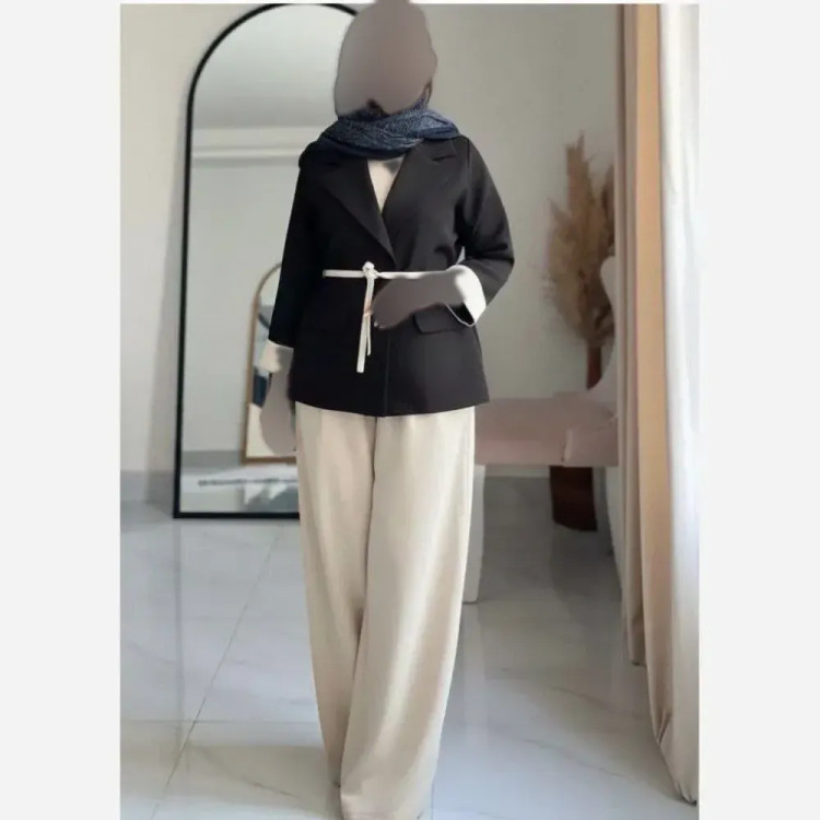 مانتو شومیز لینن زنانه جلو دکمه دار رنگ مشکی و نسکافه ای سایز فری تا 48