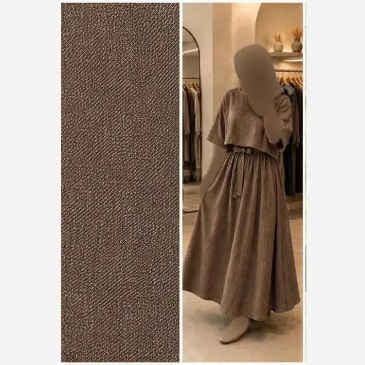 ست شنل و سارافون زنانه مدل آنا جنس شانتون کتان سایز 38 تا 46 رنگ بندی متنوع
