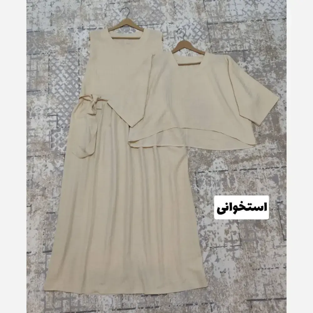 کت و شلوار زنانه مدل عروسک جنس مازراتی شلوار بگ سایز فری تا 48