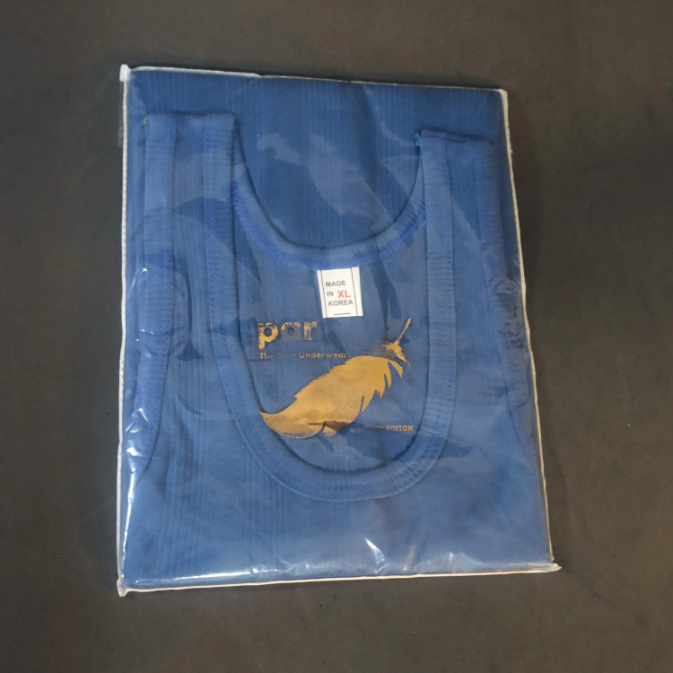 رکابی مردانه پنبهای بسته سه عددی رنگی سایز L تا 2XL