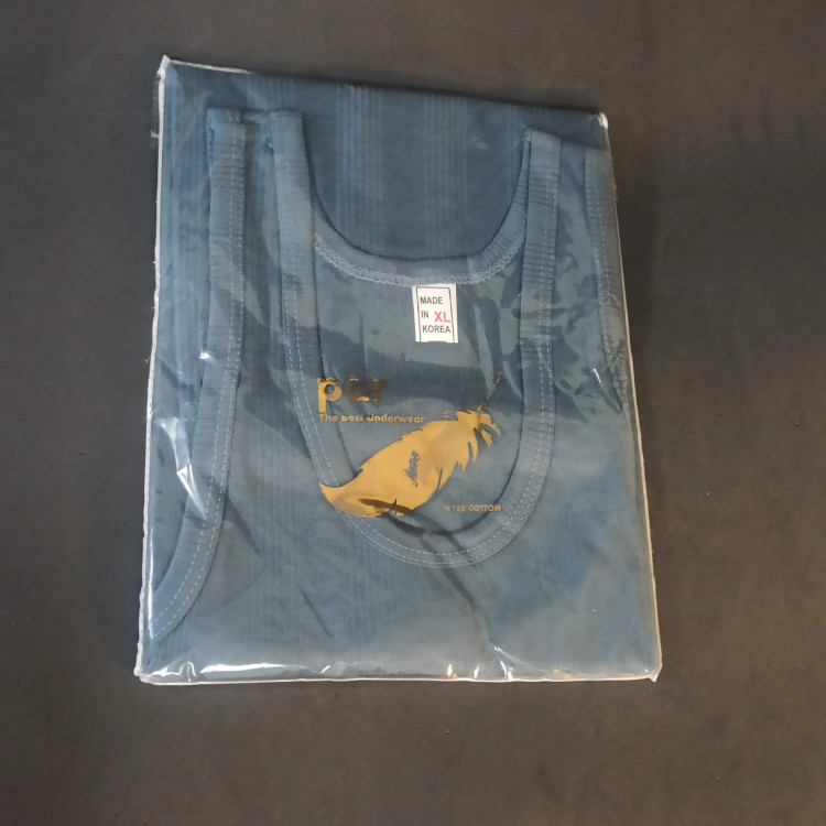 رکابی مردانه پنبهای بسته سه عددی رنگی سایز L تا 2XL