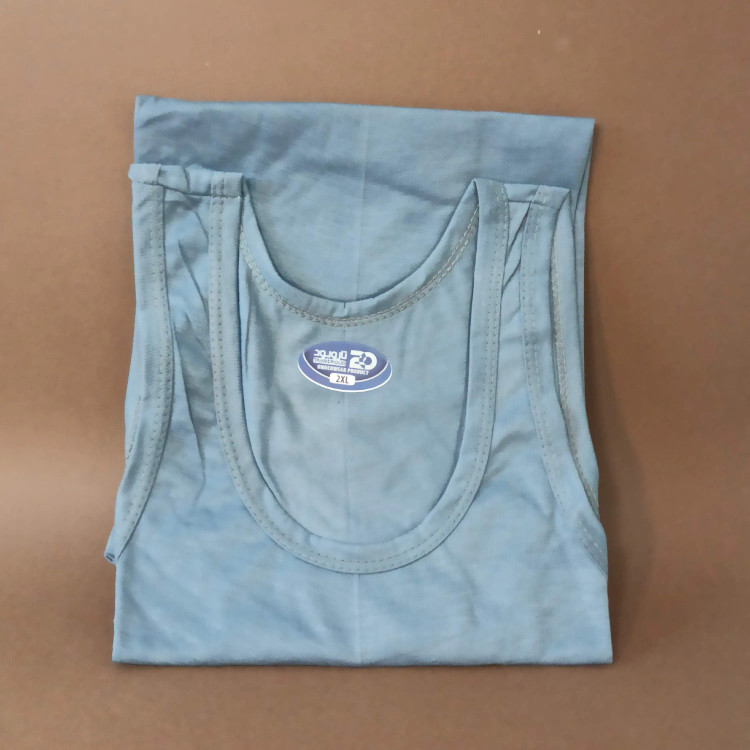 رکابی مردانه پنبهای بسته سه عددی رنگی سایز L تا 2XL