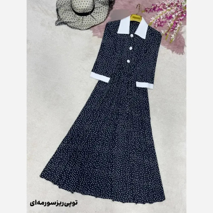 ست سه تیکه کت کرپ مازراتی و دامن تور فری سایز