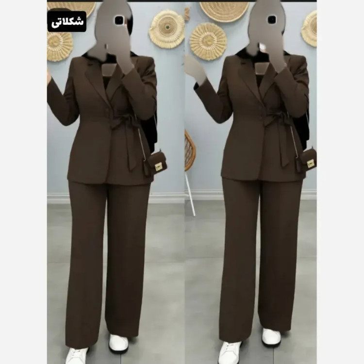 مانتو کمر کش آرزو شانتون فری تا 46 قد 120