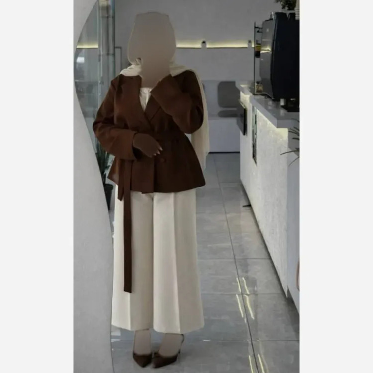 ست سه تیکه کت و جلیقه و شلوار جنس مازراتی رنگبندی متنوع سایز فری تا 48
