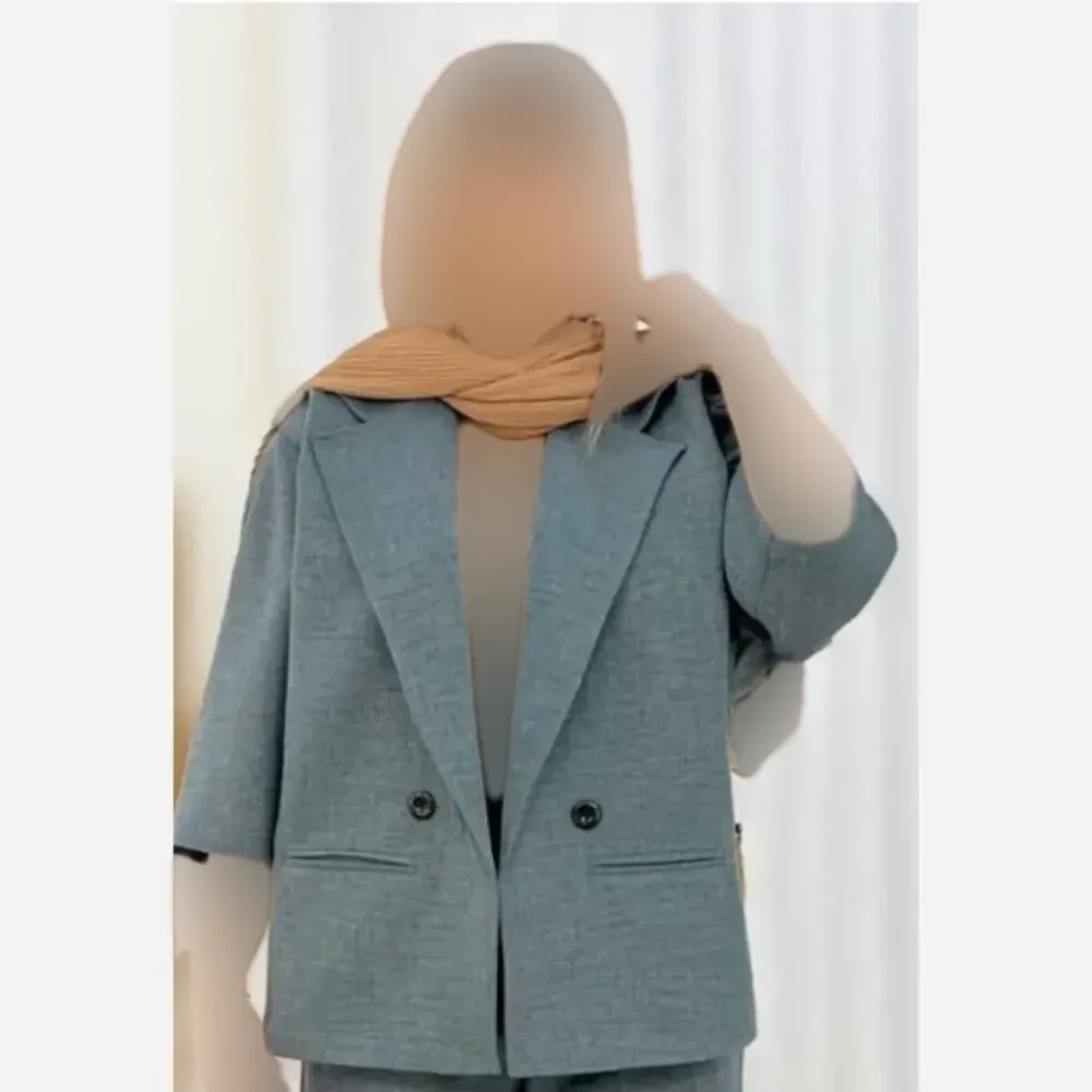 کت تک زنانه شانتون اسلپ خنک تابستانه دوخت مزونی