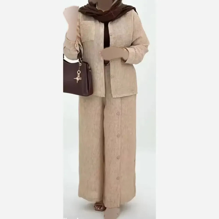 ست تاپ و شلوارک زنانه ماریا تمام نخ خنک تابستانی فری سایز