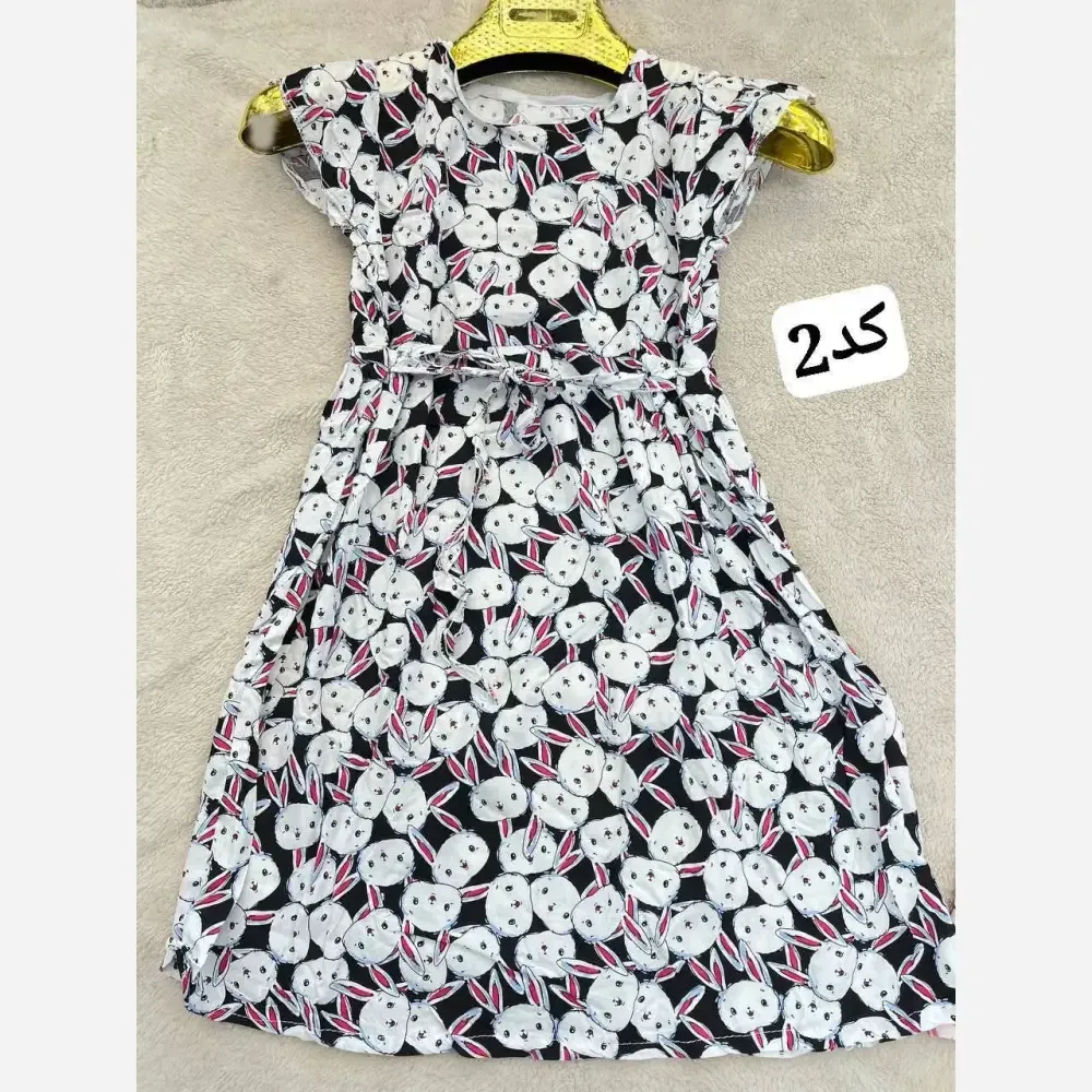 ست تیشرت شلوارک دخترانه طرح پروانه مدل لش جنس پنبه و جین کاغذی سایز 40 تا 65