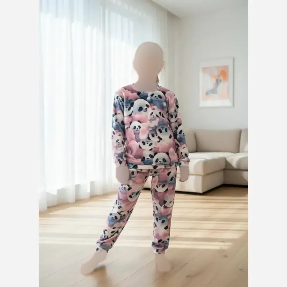 بلوز و شلوار بچگانه مخمل وارداتی نرم و لطیف مناسب سن 1 تا 8 سال