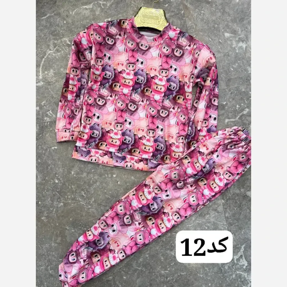 بلوز و شلوار بچگانه مخمل وارداتی نرم و لطیف مناسب سن 1 تا 8 سال