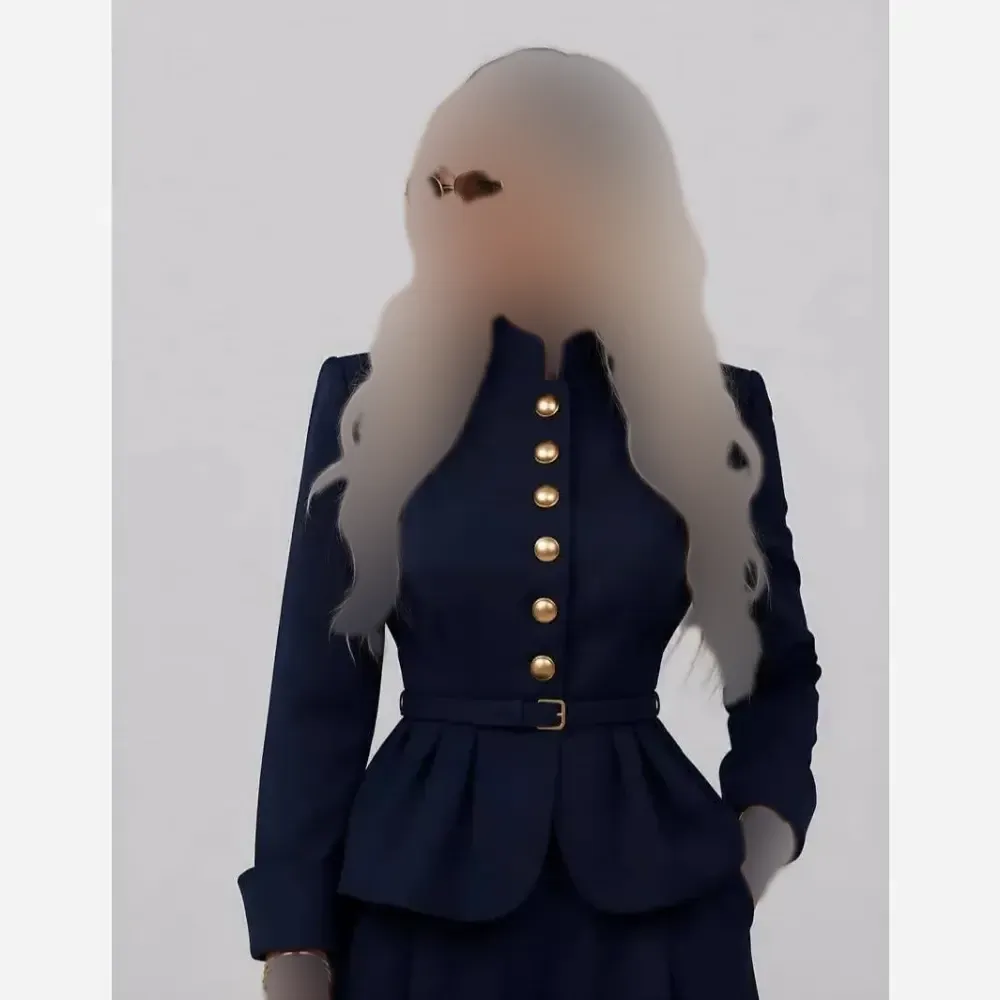 کت شلوار زنانه سارگل جنس سوپر مازراتی وارداتی با کمربند