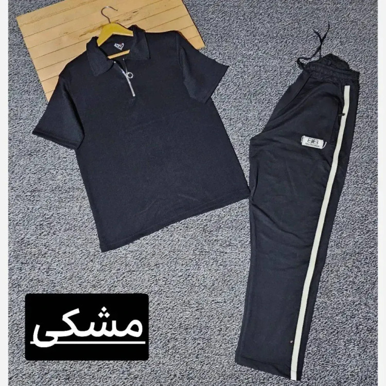 ست مجلل تیشرت کبریتی لاکرا و شلوار اسپان نخ زنانه در رنگ و سایزهای متنوع