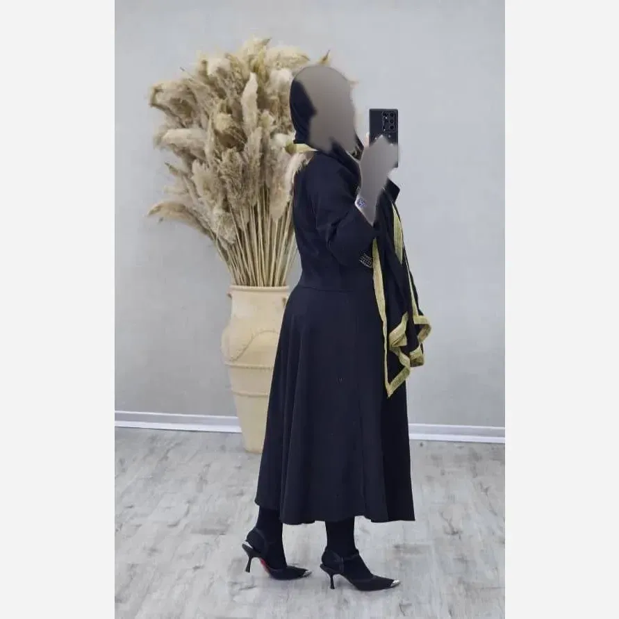کت و دامن زنانه مازراتی گلدوزی شده رنگ مشکی سایز فری 38 تا 46