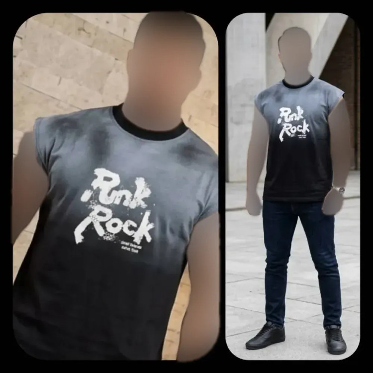 وست مردانه نخ پنبه Rnk Rock رنگ مشکی