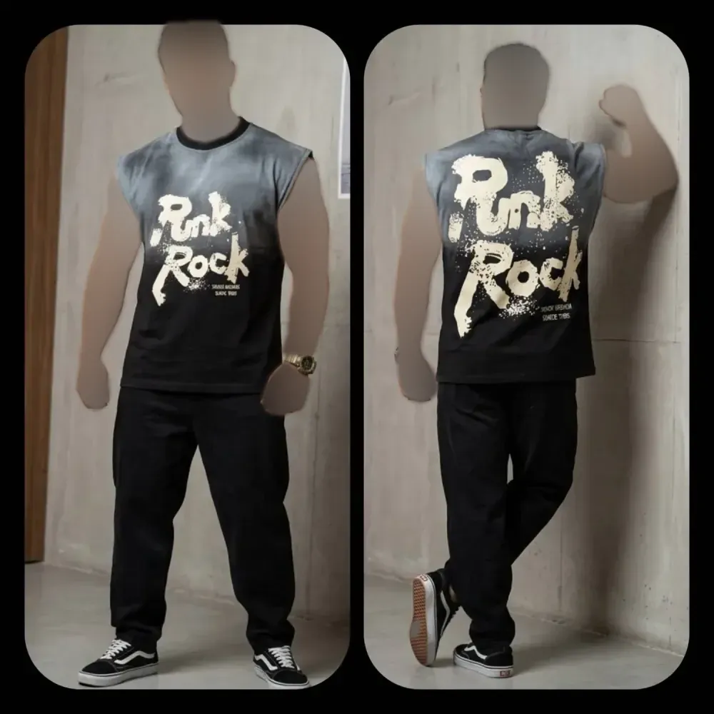 وست مردانه نخ پنبه Rnk Rock رنگ مشکی