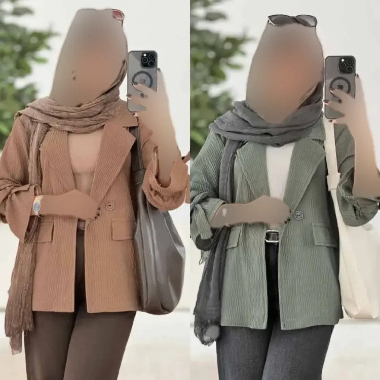 کت زنانه کیانا جنس اطلسی درجه یک فری سایز