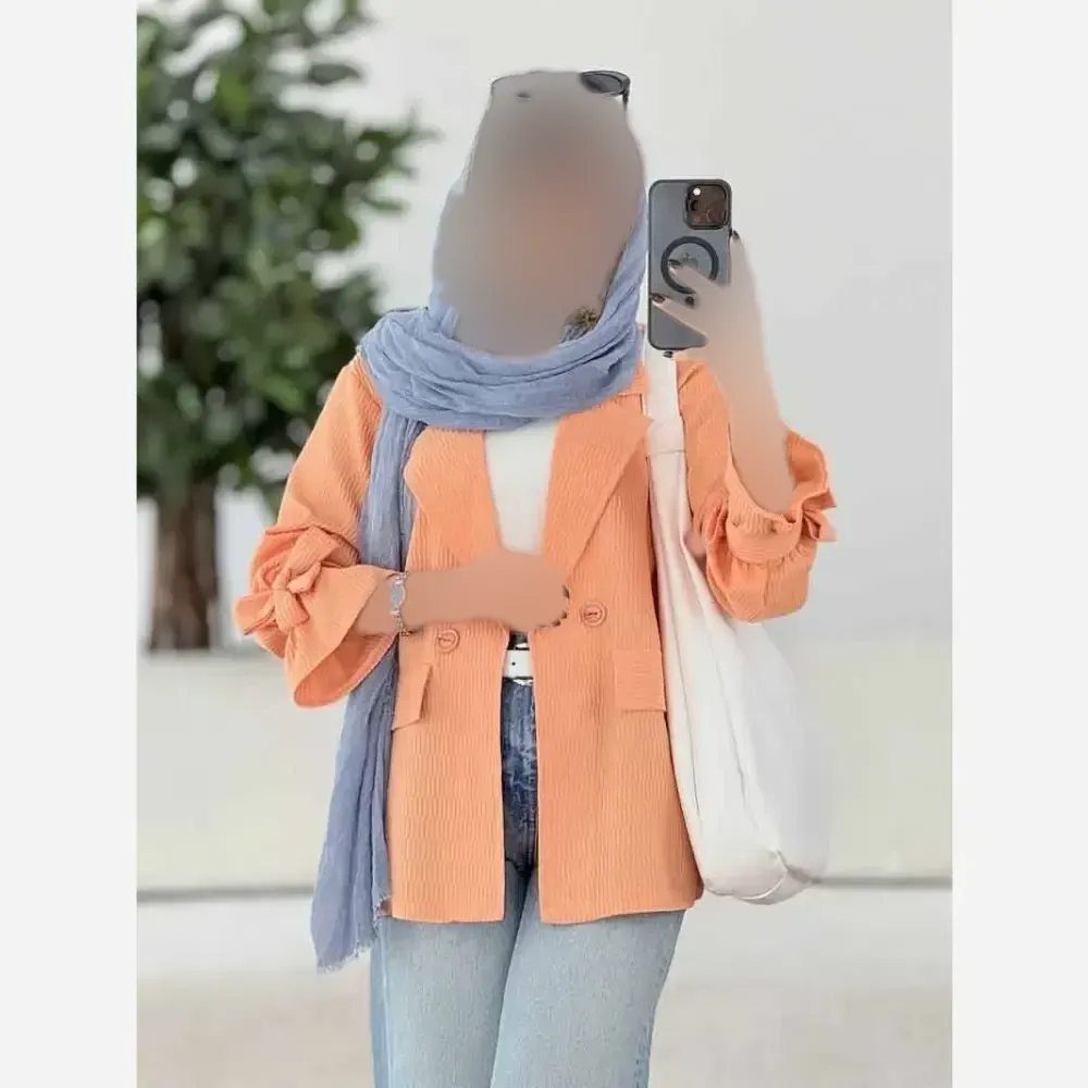 کت زنانه کیانا جنس اطلسی درجه یک فری سایز