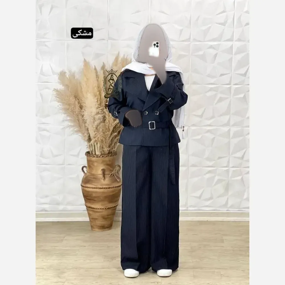 ست لباس زنانه رویا جنس دیپلمات درجه یک فری سایز