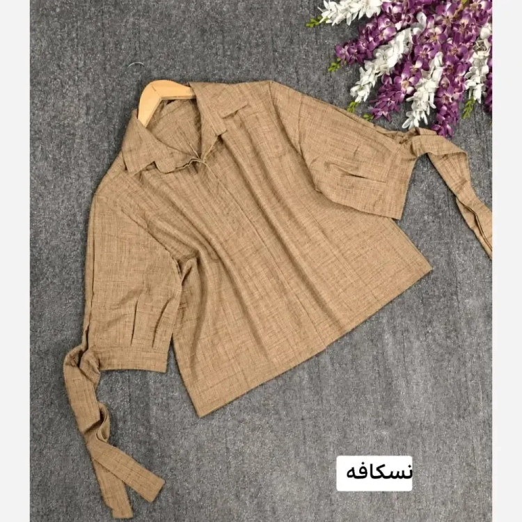 شومیز شانتون زنانه مدل عارفه فری سایز رنگ بندی متنوع