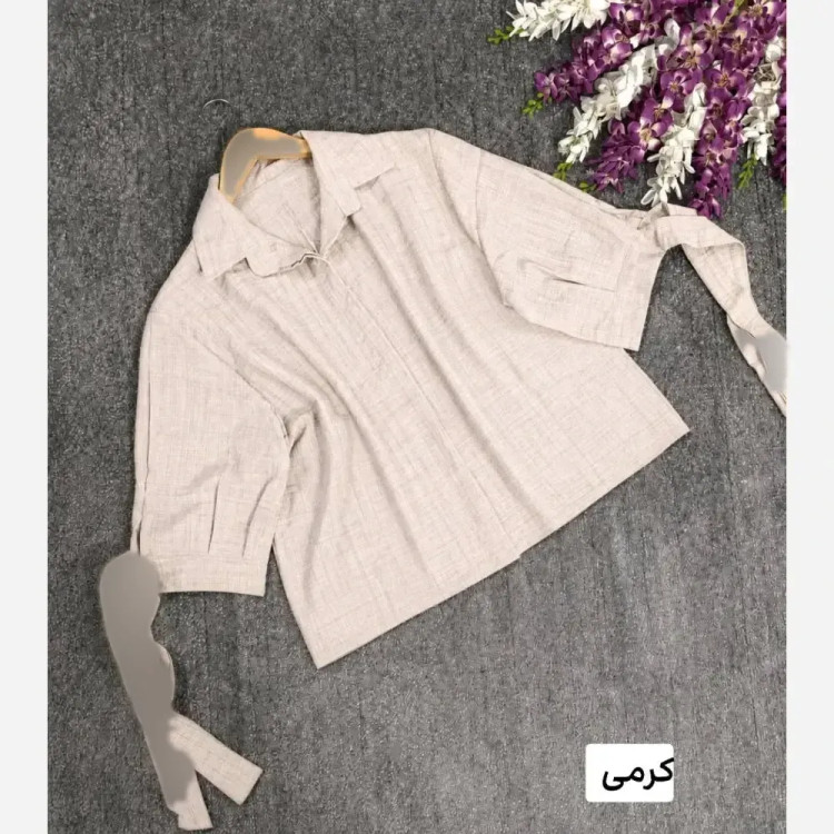 شومیز شانتون زنانه مدل عارفه فری سایز رنگ بندی متنوع