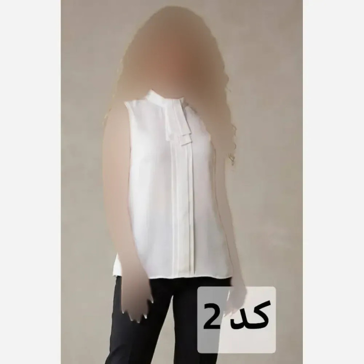 شومیز زیرکتی سفید حریر الیزه زنانه
