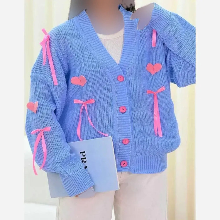 ژاکت بافت پینترستی قلبی زنانه بافت درجه یک گرم بالا سایزبندی 38 تا 50
