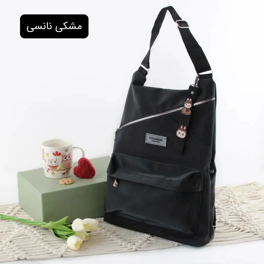 کوله پشتی چرم مصنوعی اسپرت و روزمره ابعاد 40 در 30 سانتیمتر