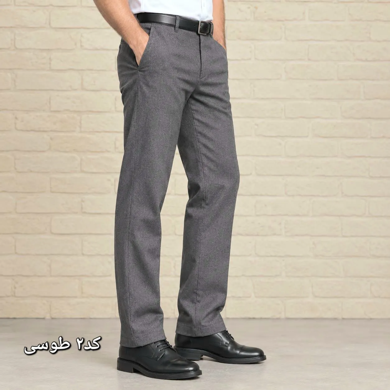 شلوار پارچه ای مردانه راسته پارچه زرین رنگ ثابت سایز 44 تا 54