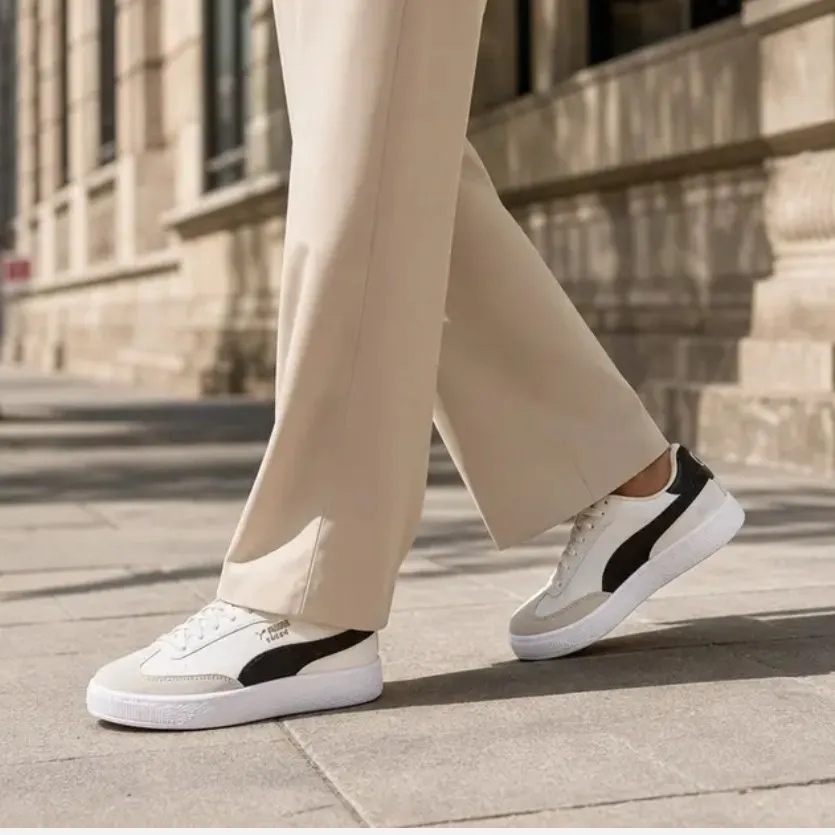 ونس زنانه پوما سفید قهوه ای قالب کوچک