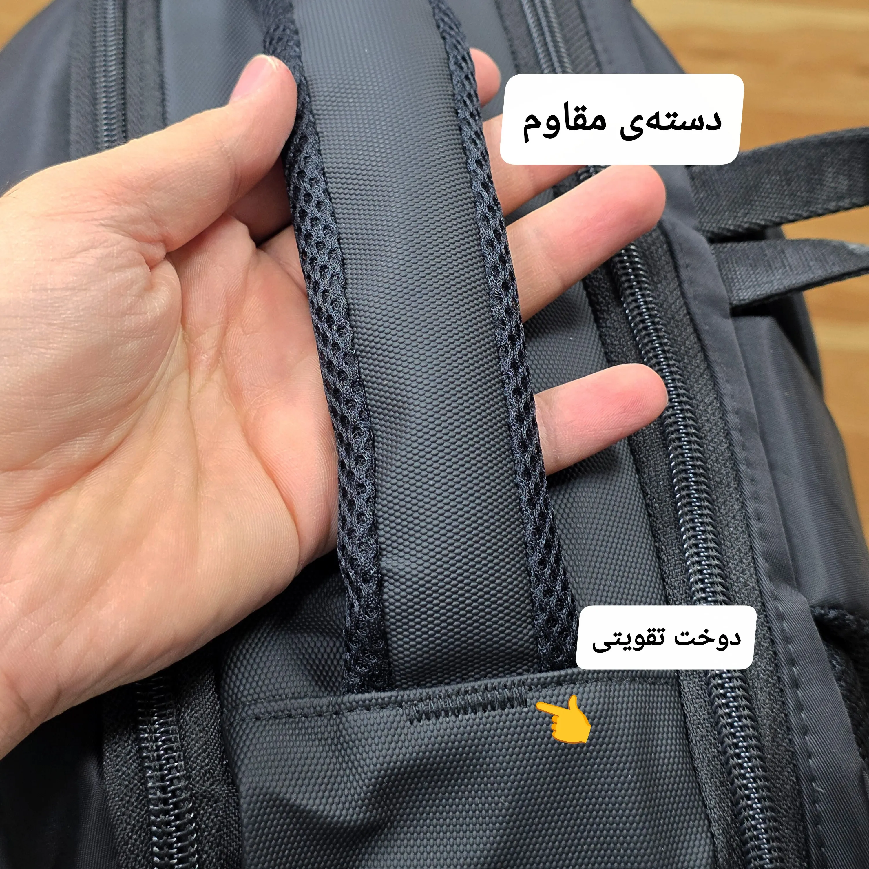 کوله پشتی لپتاپی قفل دار روزمره اداری دانشجویی دبیرستانی پارچه اسکین و دیبا وارداتی پورت USB و تایپ C