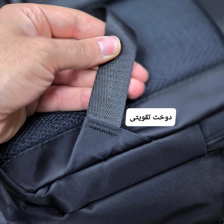کوله پشتی لپتاپی قفل دار روزمره اداری دانشجویی دبیرستانی پارچه اسکین و دیبا وارداتی پورت USB و تایپ C