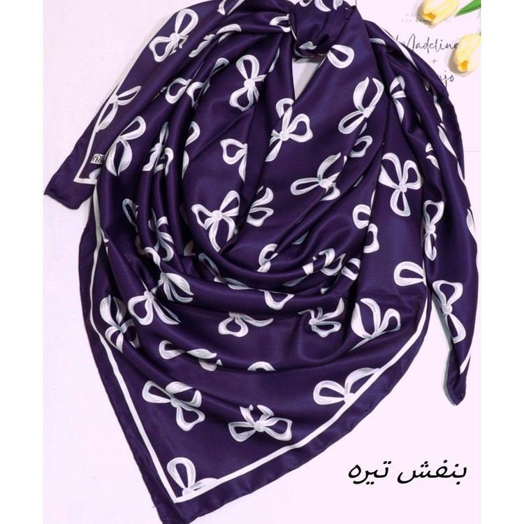 روسری زنانه مدل ابریشم توییل مجلسی محبوب کد ab458