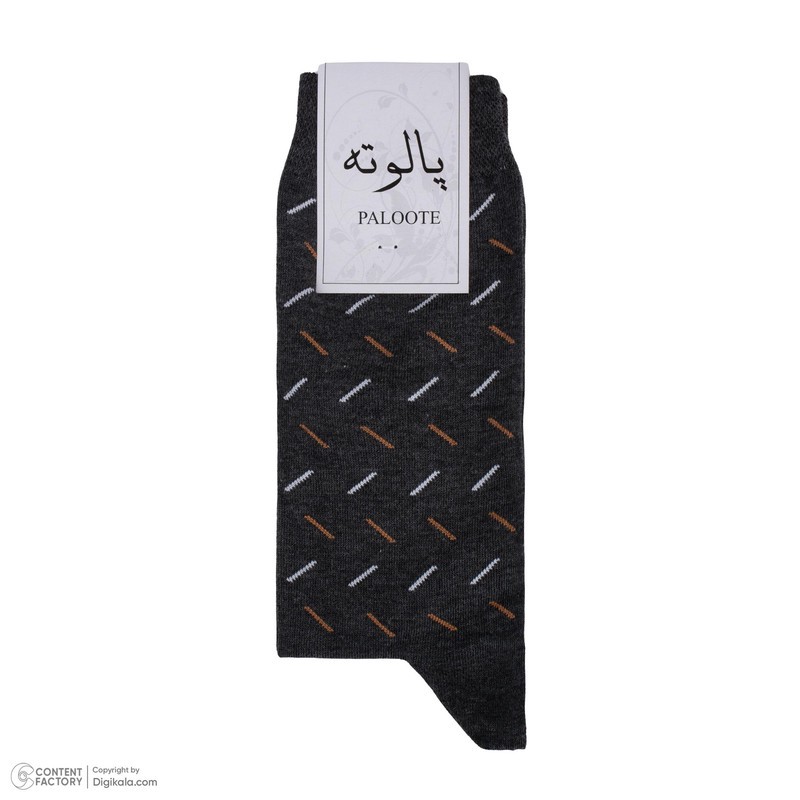 جوراب ساق بلند مردانه پالوته طرح راه راه مدل P3