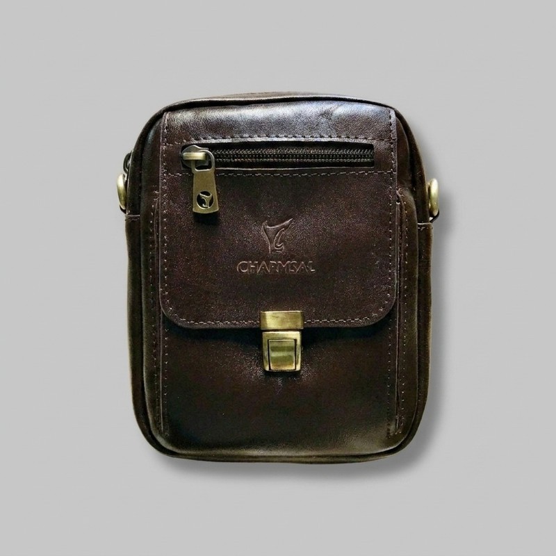 کیف رودوشی مردانه چرم طبیعی مدل 6600