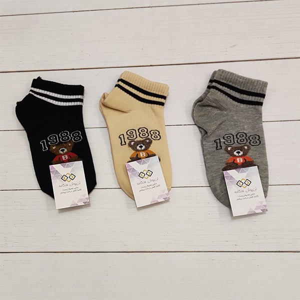 جوراب ساق کوتاه پسرانه تن پوش هنگامه مدل پنبه تدی بسته 6 عددی