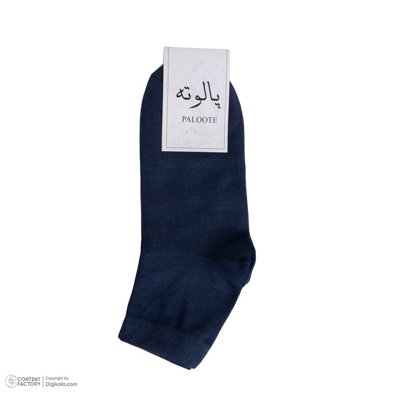جوراب ساق کوتاه مردانه پالوته طرح ساده مدل PLT-BBB-6R6COL بسته 6 عددی