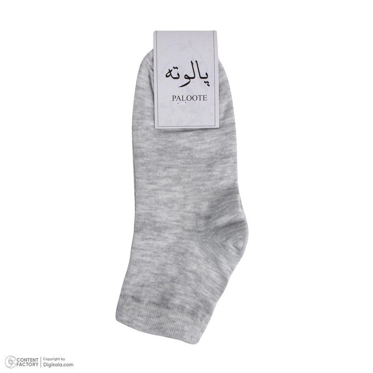 جوراب ساق کوتاه مردانه پالوته طرح ساده مدل PLT-BBB-6R6COL بسته 6 عددی