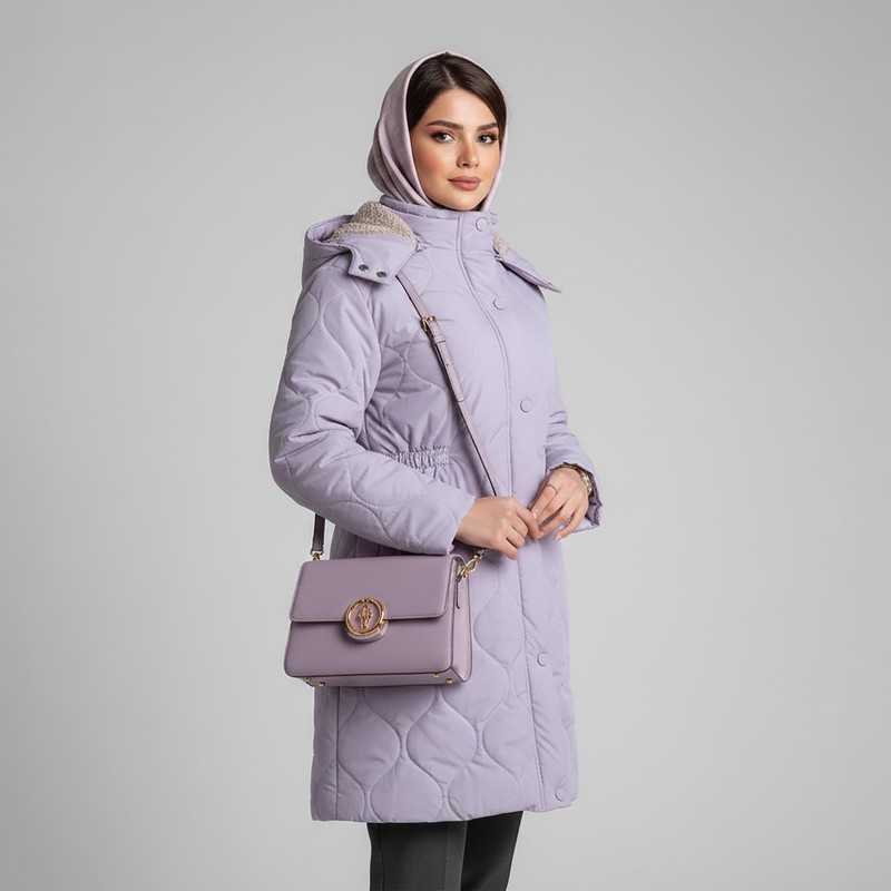 کاپشن بلند زنانه السانا مدل راشن کد 2440