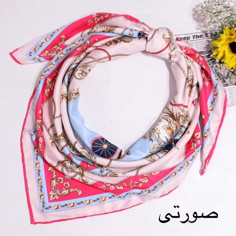 روسری زنانه آنالیا مدل ابریشم توییل بهاره کد 9802