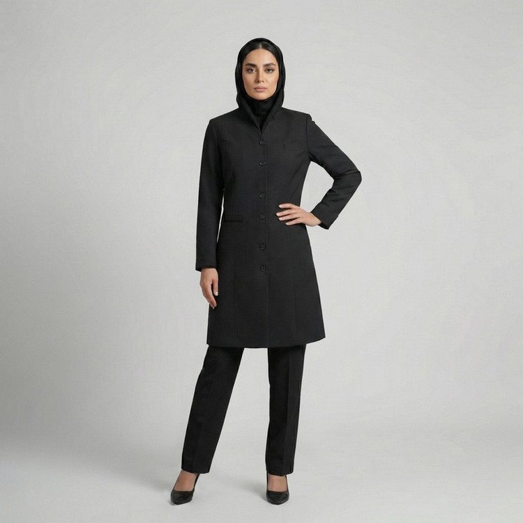 مانتو و شلوار زنانه السانا مدل رزگل کد 182304