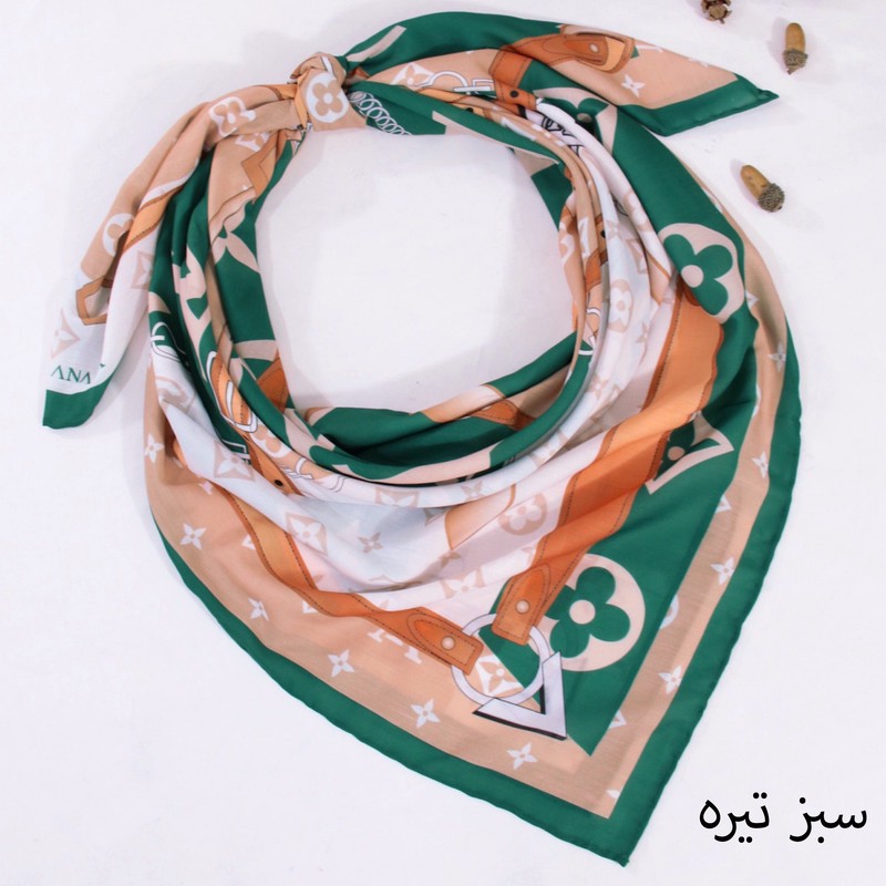 روسری زنانه مدل نخی قواره 140 طرح مزونی جدید کد ana-2707