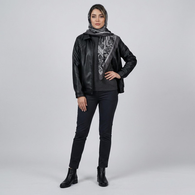 کت چرم زنانه السانا کد 2423