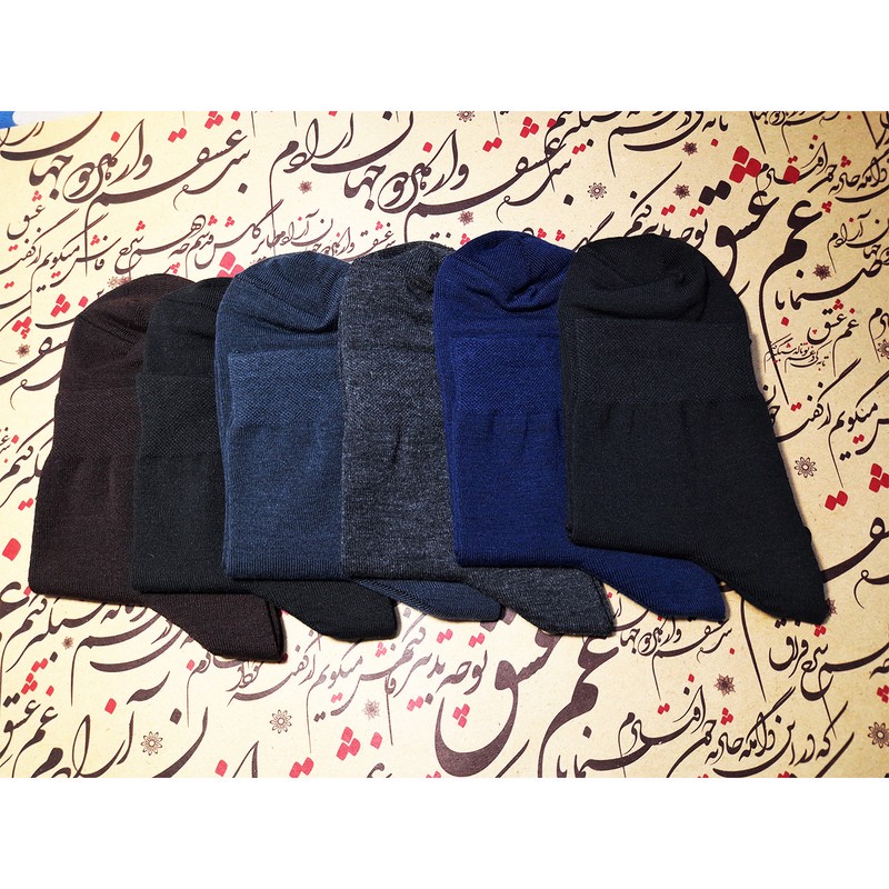 جوراب ساق کوتاه مردانه لنتر مدل ساده کد 990080 مجموعه 6 عددی