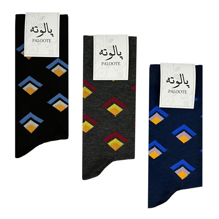 جوراب مردانه پالوته مدل PLT-E1 مجموعه 3 عددی