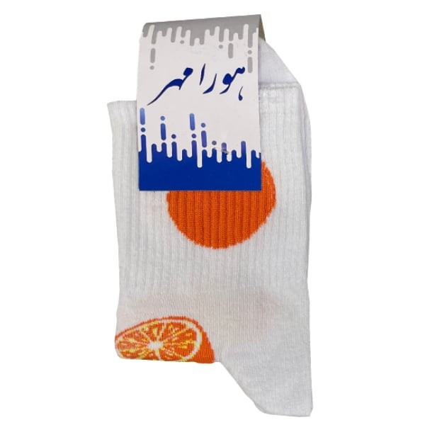 جوراب ساق بلند مردانه هورا مهر مدل HS-FUN03 بسته 3 عددی