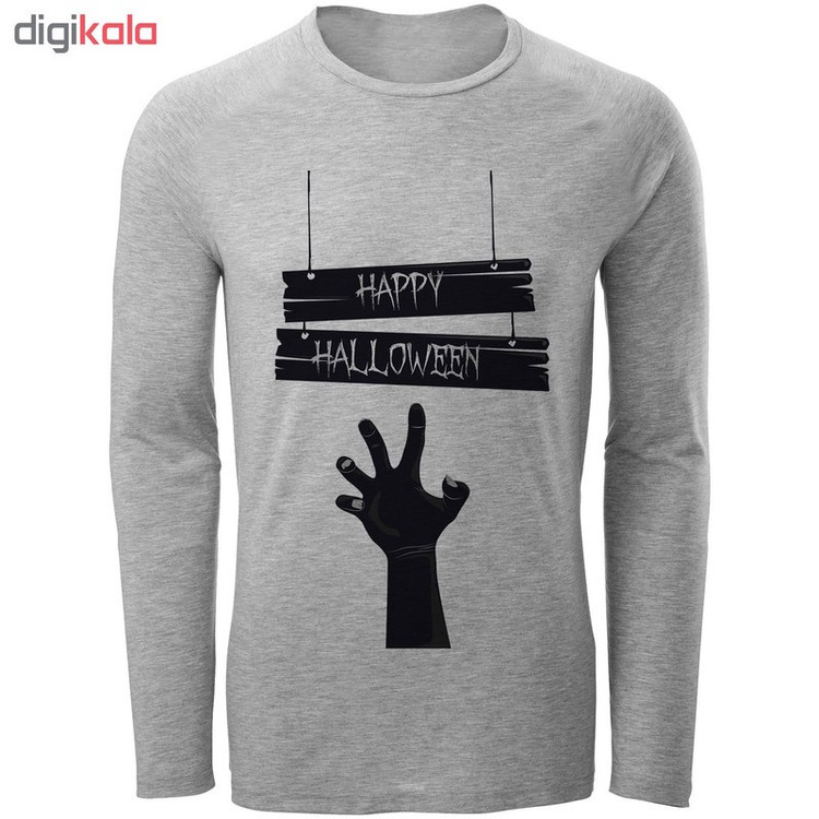 تیشرت آستین بلند مردانه طرح halloween کد F143