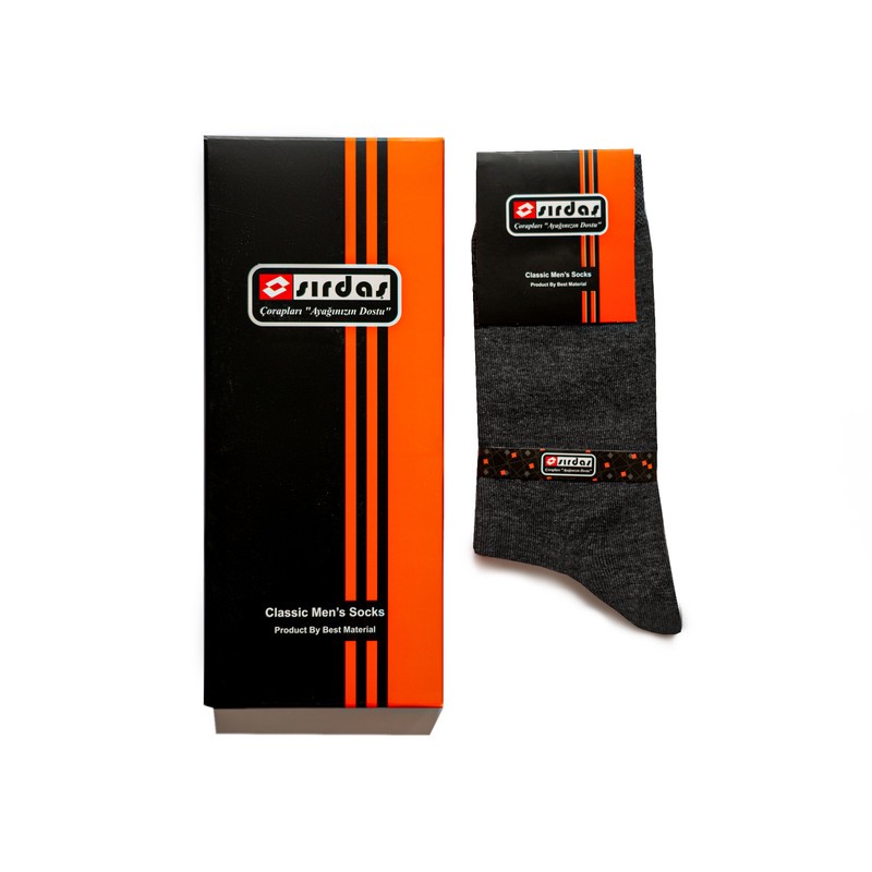 جوراب مردانه سیرداش مدل ساده SRS-3312 بسته 3 عددی
